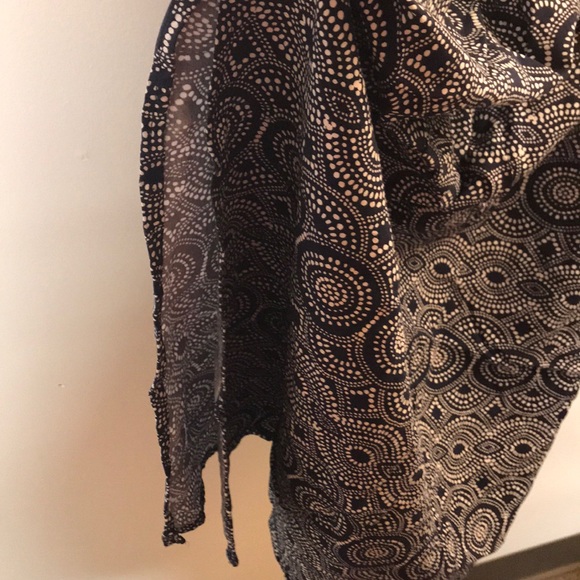 Blue maxi strapless dress - Picture 2 of 4